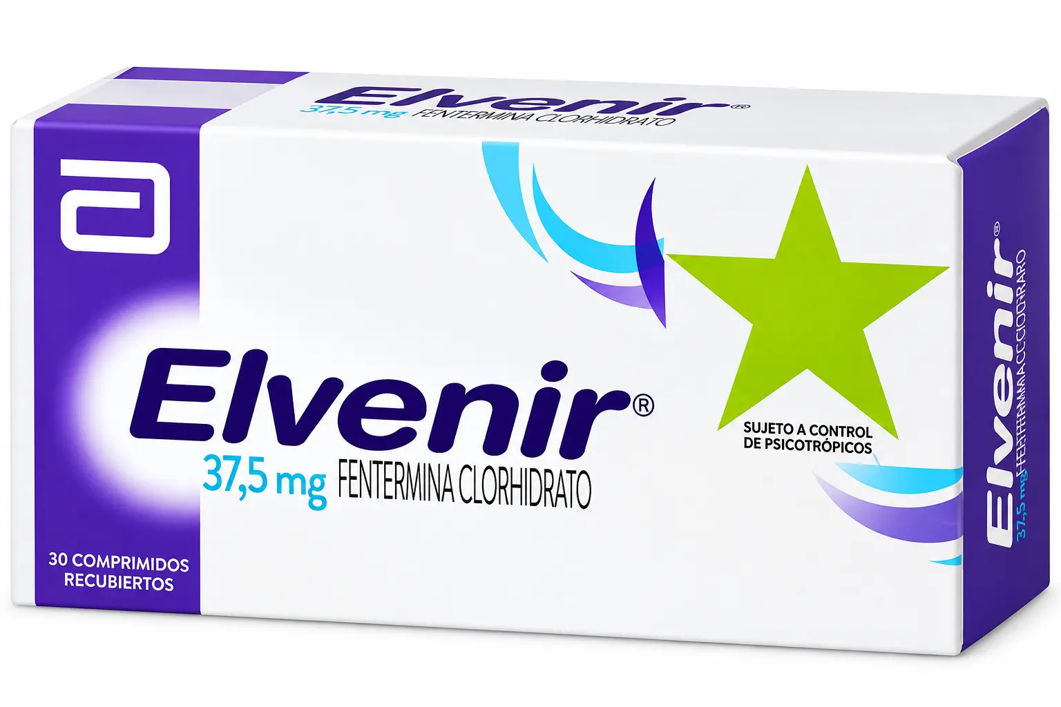Elvenir 37.5 mg caja de fentermina
