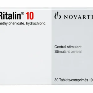 Ritalin 10 mg Novartis caja de tabletas de metilfenidato